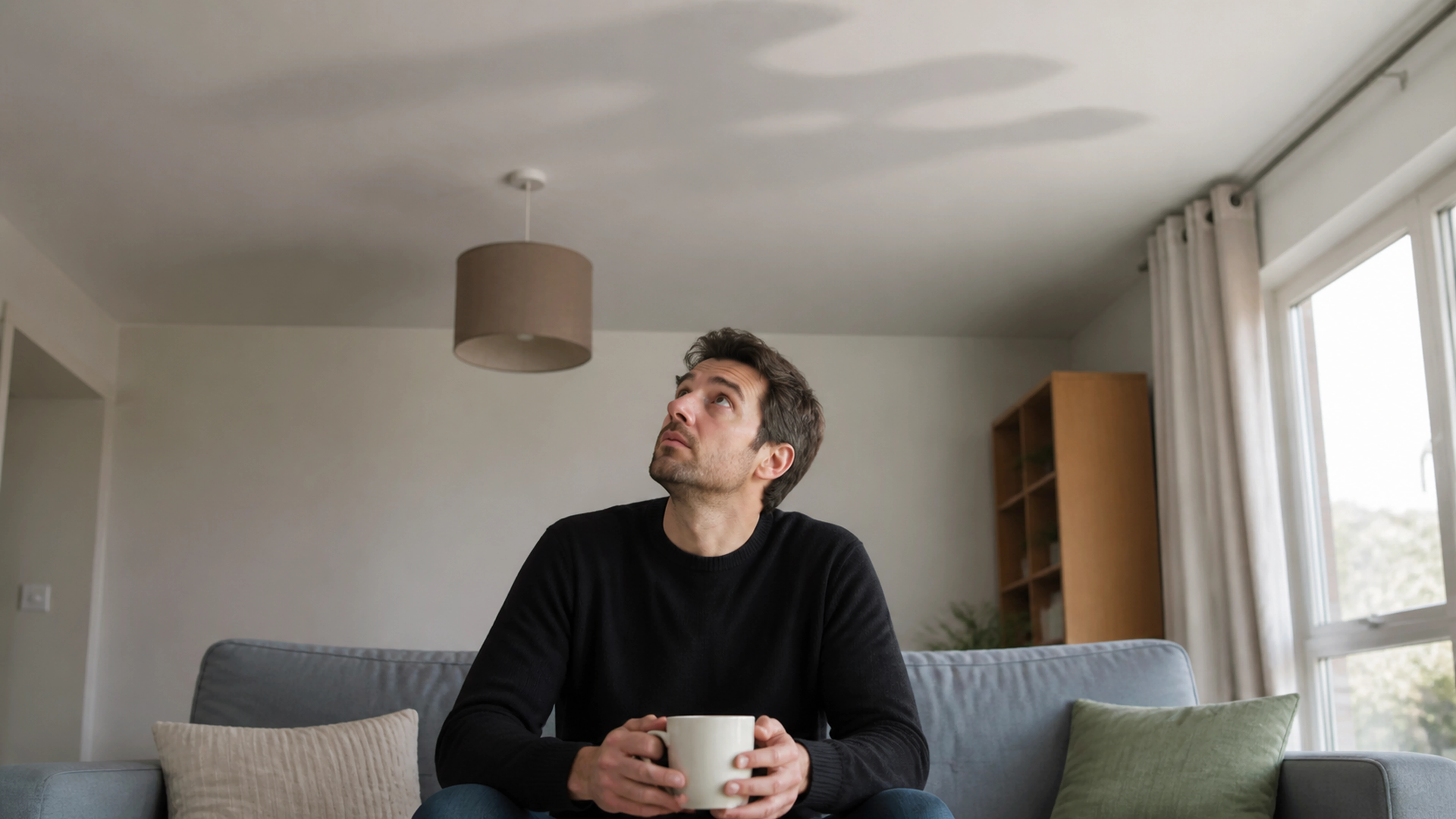 Illustration éditoriale pour l’article « Bruits de pas voisins : comment agir et retrouver le calme »