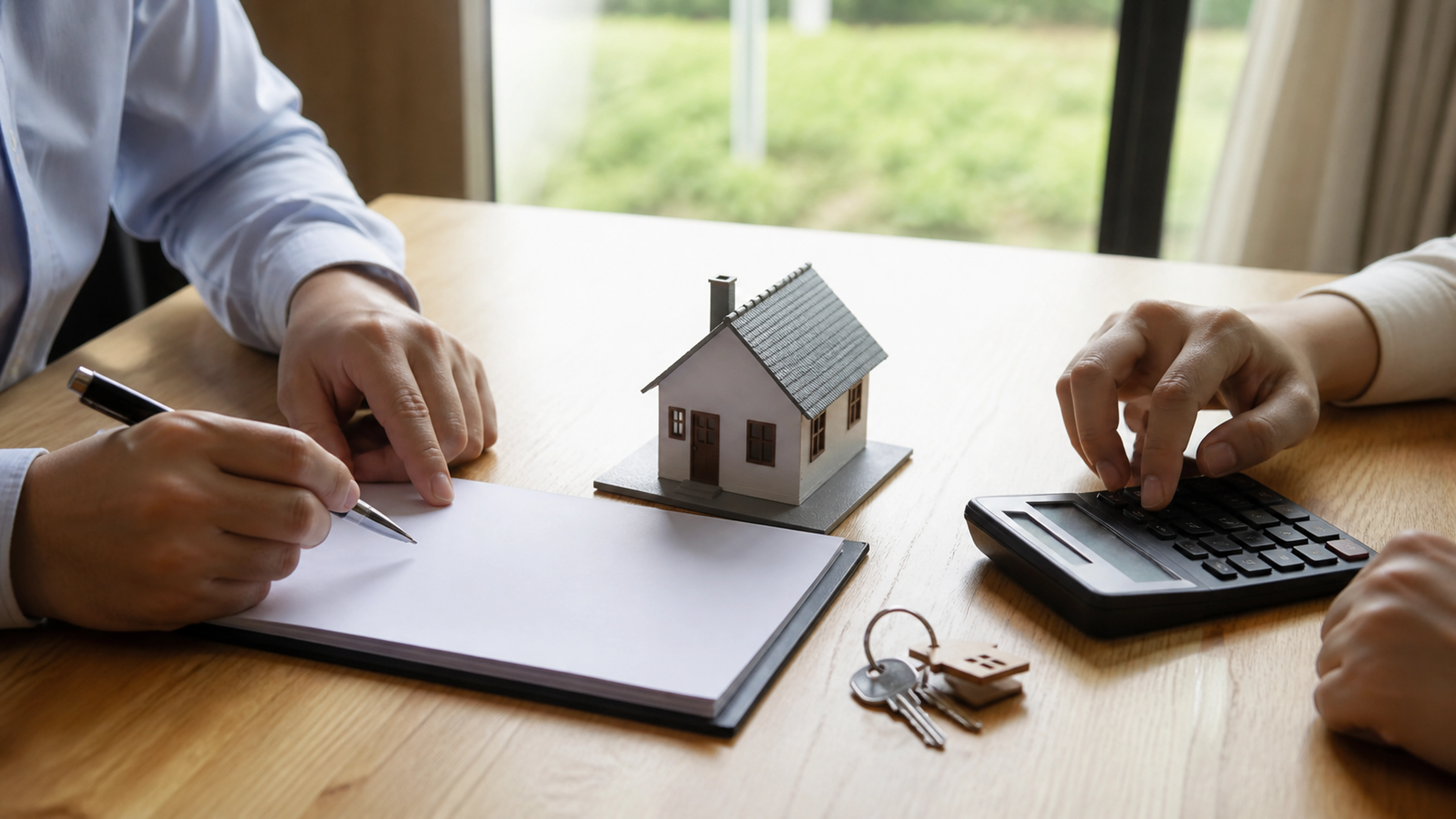 Illustration éditoriale pour l’article « Calcul commission agent immobilier : tout savoir en 2026 »