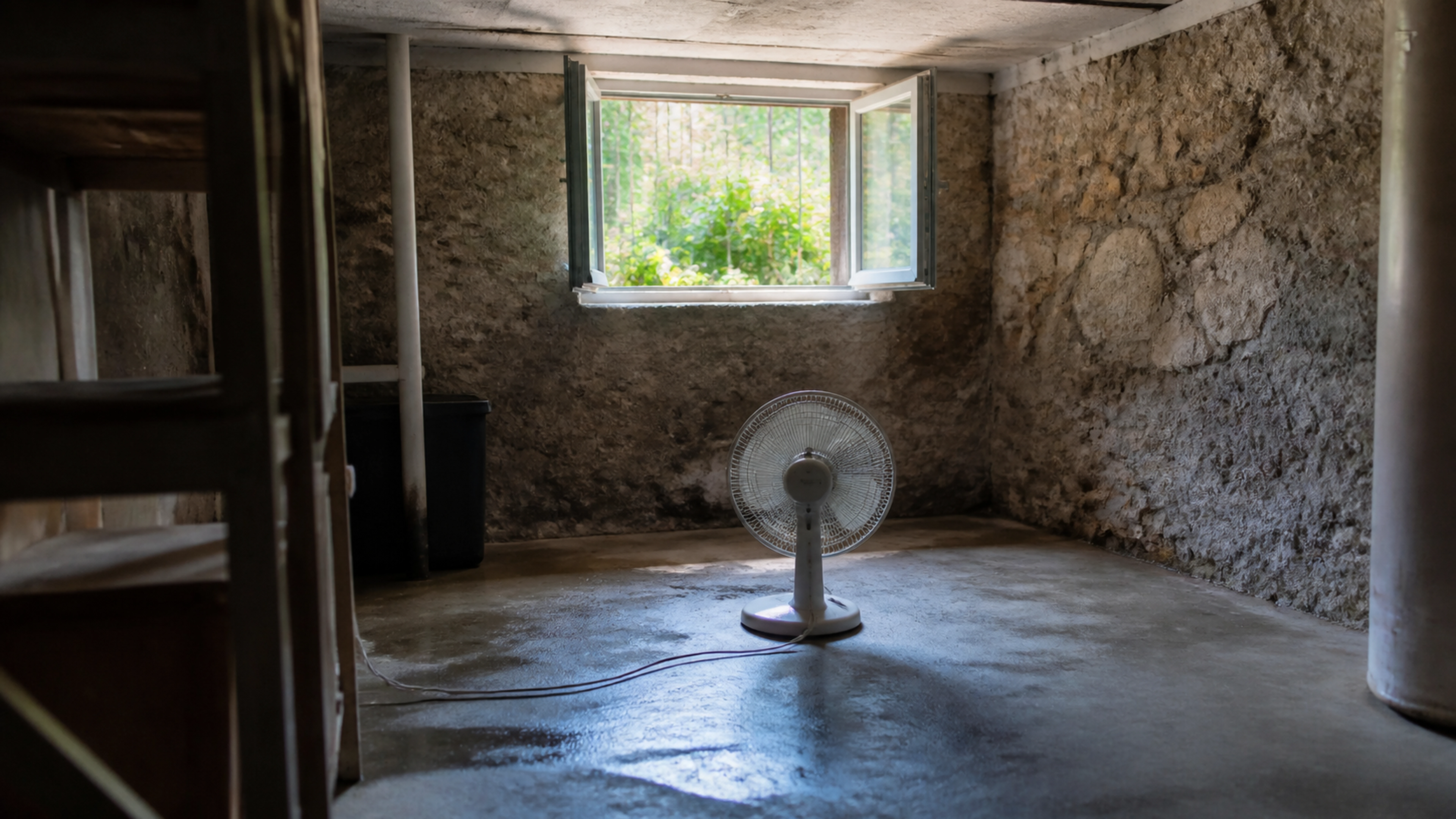 Illustration éditoriale pour l’article « Comment aérer une cave pour éliminer l'humidité »