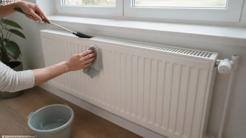 Illustration éditoriale pour l’article « Nettoyer votre radiateur de chauffage central efficacement »