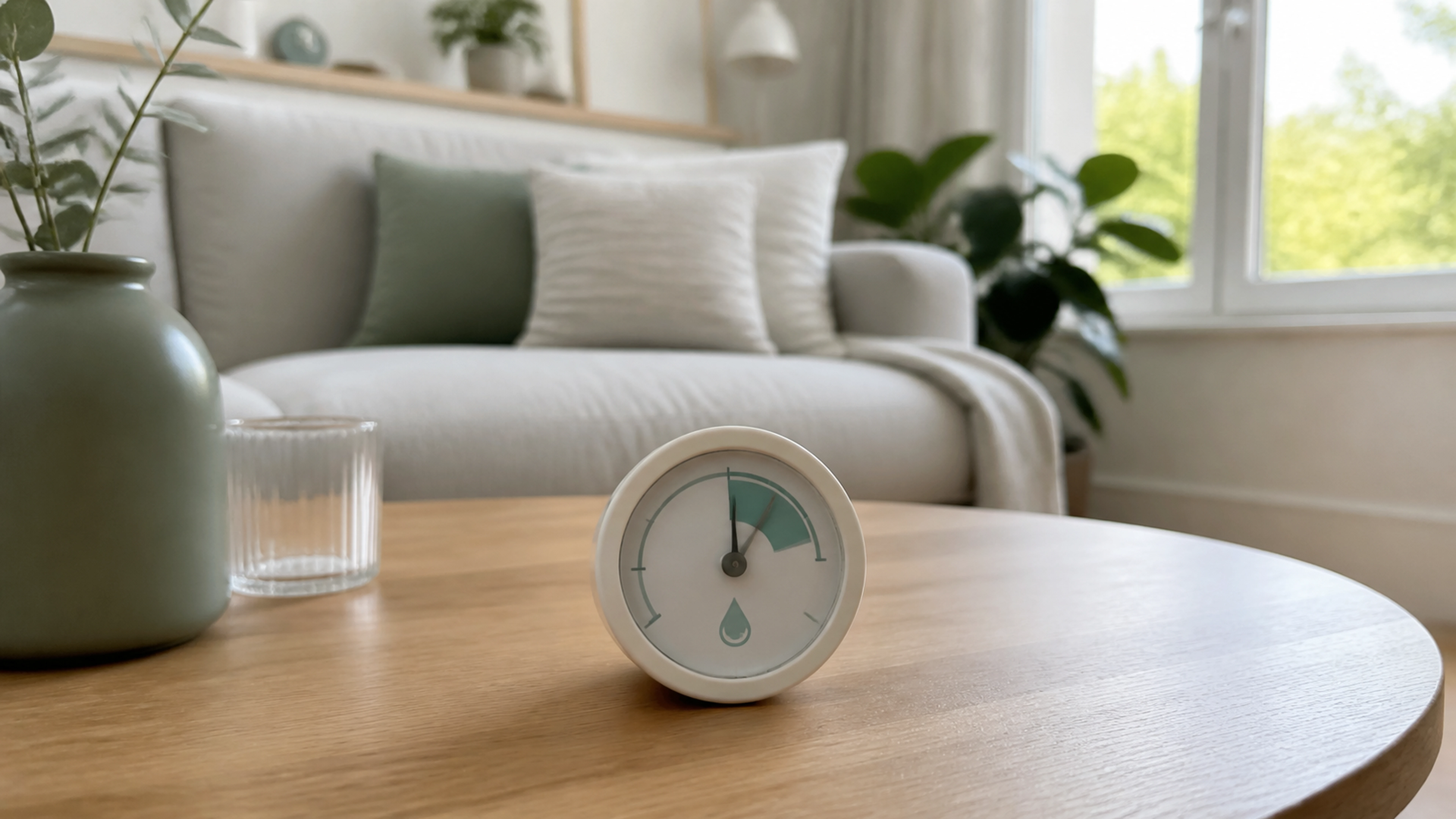 Illustration éditoriale pour l’article « Le taux d'humidité idéale dans une maison pour le confort »